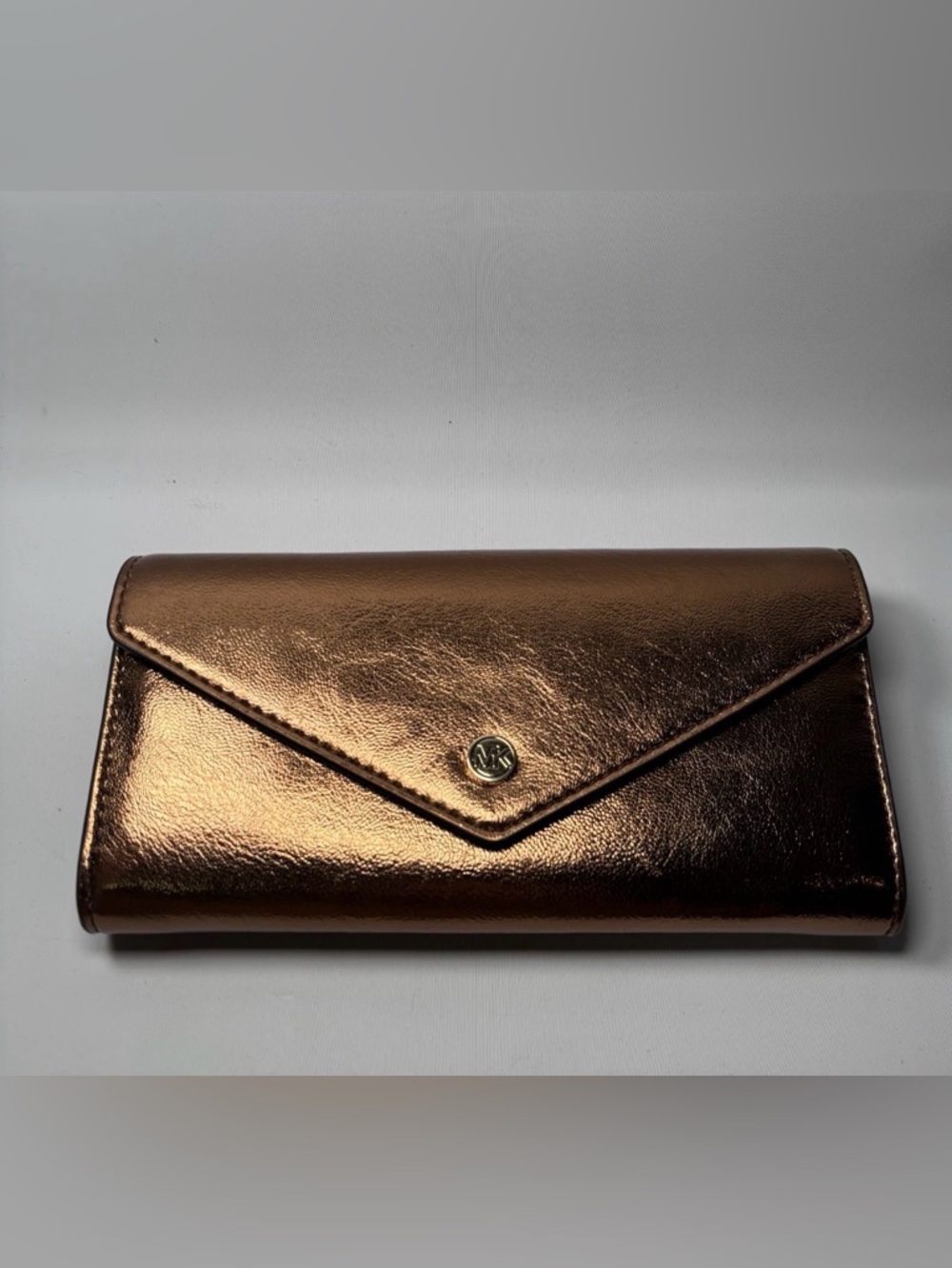 Michael Kors Jet Set Travel Large Logo Envelope Continental Wallet in Mocha